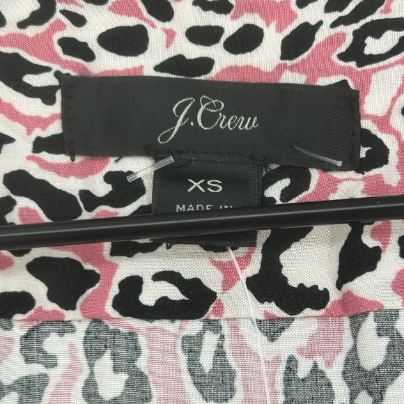 "NWT" J Crew Midi Wrap Dress Soft Rayon Pink Leopard Print In Size‎ XS - Picture 5 of 13